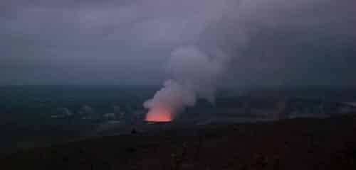 halemaumau at hawaii volcanoes national park