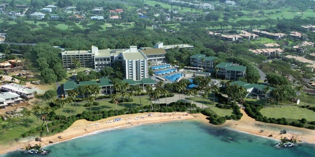 Andaz Maui at Wailea aerial rendering