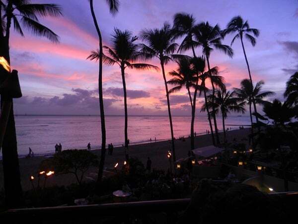 first waikiki sunset by Debi Kramer