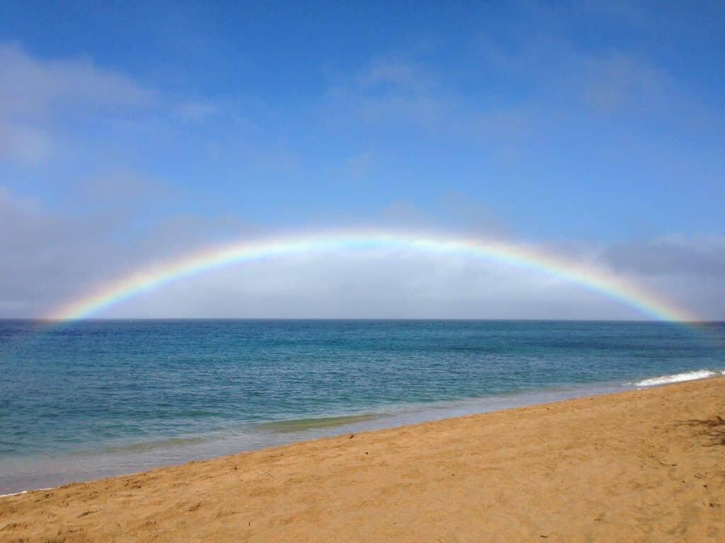 kaanapali beach rainbow