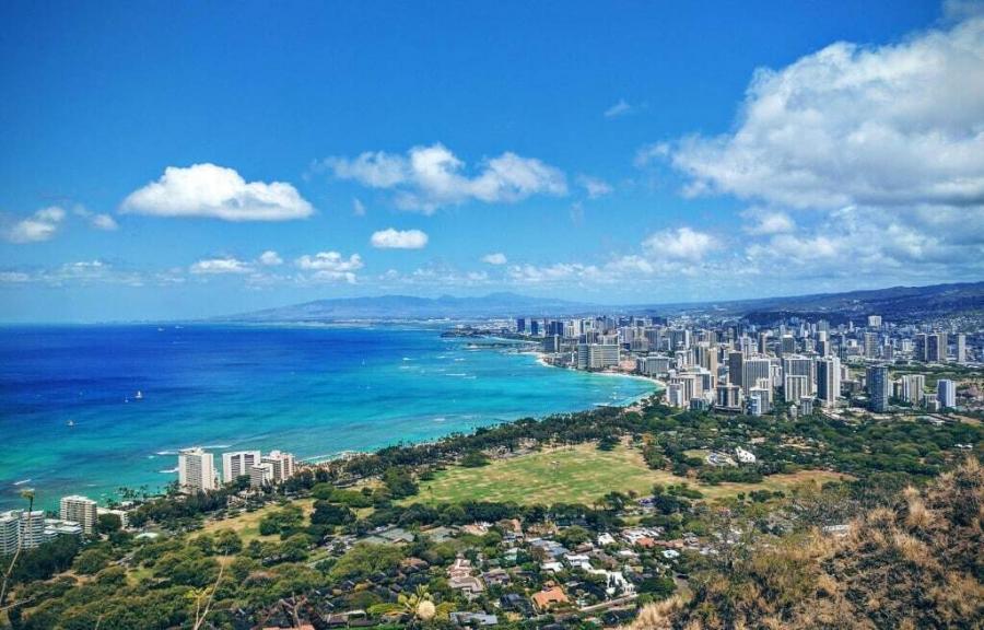 Aloha Friday Photo: View from the top of Diamond Head - Go Visit Hawaii